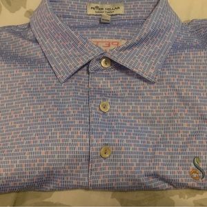Peter Millar short sleeve sport shirt.